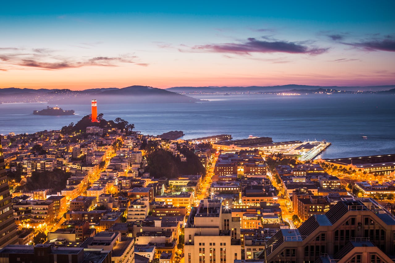 A sunset view after a fun week in San Francisco.