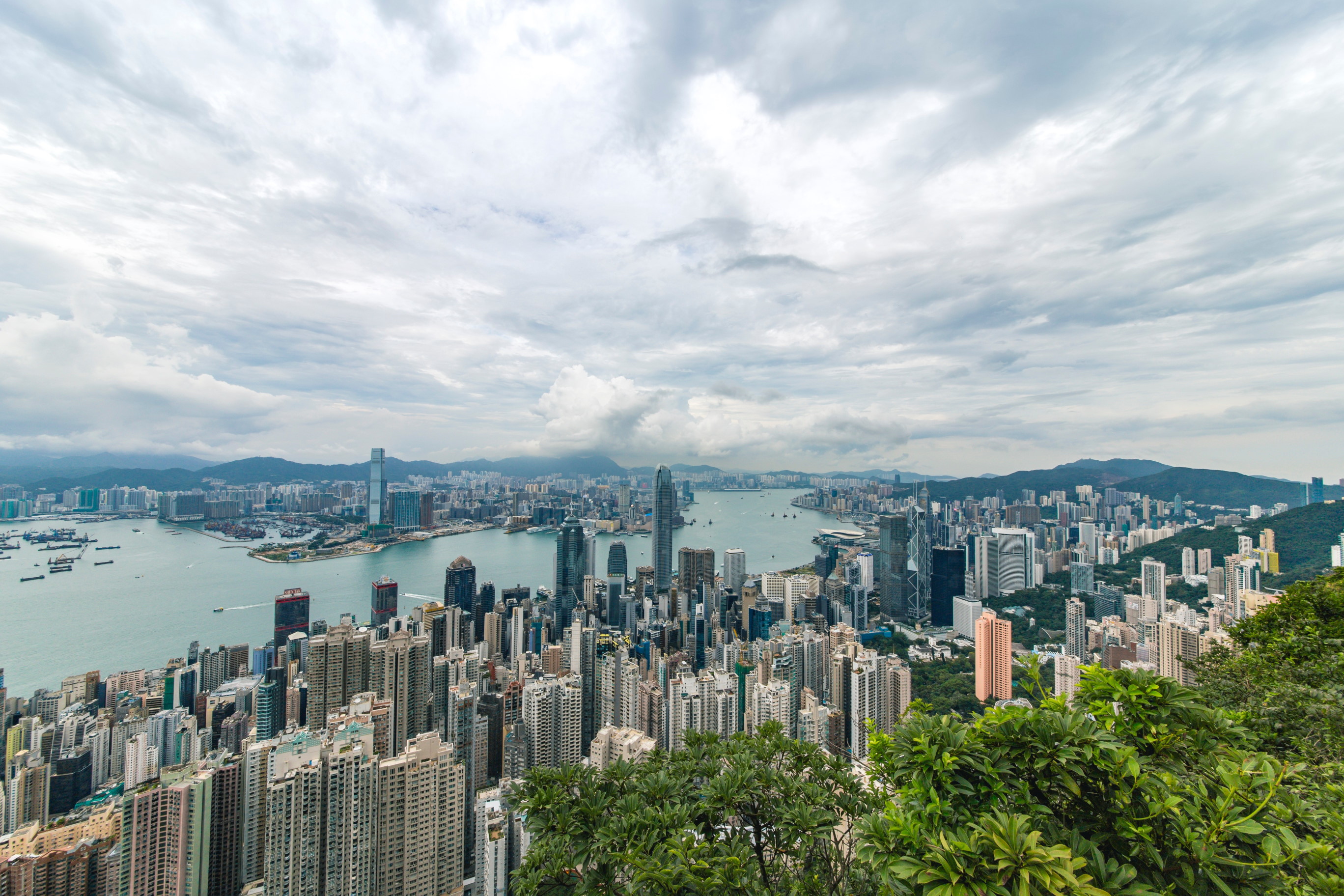 The famous Hong Kong skyline seen from Victoria’s Peak makes for a breathtaking view